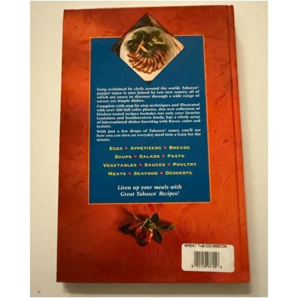 Great Tabasco Recipes Hardcover Cookbook - Picture 2 of 3